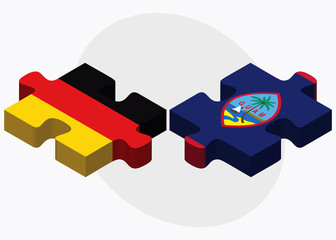 Germany and Guam Flags