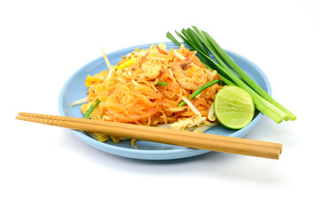 Pad Thai Food, Stir fry noodles with shrimp.