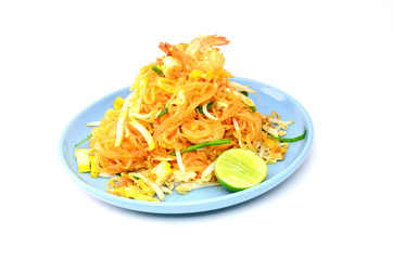 Pad Thai Food, Stir fry noodles with shrimp.