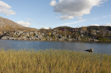 Norway. Norwegian nature / There are mountains plunging into the sea from hundreds of metres, fjords, tall mountain peaks, northern lights and midnight sun.
