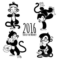 Symbol of 2016 - a monkey