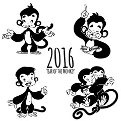 Symbol of 2016 - a monkey