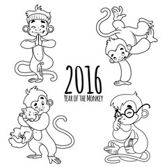 Symbol of 2016 - a monkey