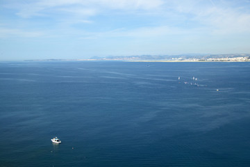 Aerial View of  Mediterranean at Nice, France