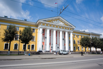 Fototapeta premium Vladimir, Bolshaya Moskovskaya street, the police building