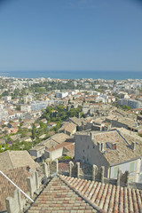 View from Chateau Grimaldi of Haut de Cagnes, France