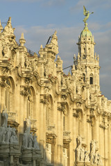 Fototapeta na wymiar Old Opera House, Grande Teatro, and Dome of the Royal Theater of Havana, Cuba