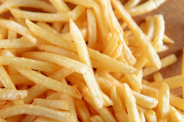 French fried potatoes background