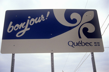 Canadian sign in Richford, VT © spiritofamerica
