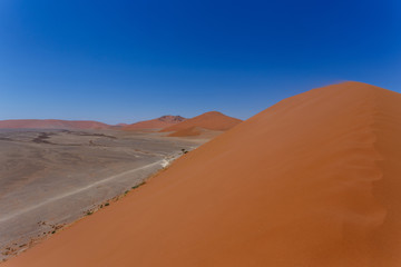 Fototapeta na wymiar Dune 45 in sossusvlei Namibia
