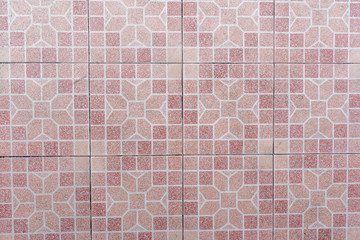 Pink Floral Mosaic Background