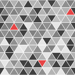 Geometrical vector seamless pattern with triangles