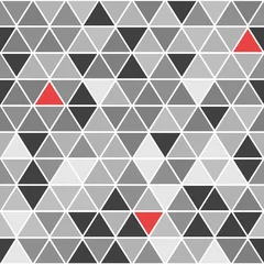 Wallpaper murals Triangle Geometrical vector seamless pattern with triangles