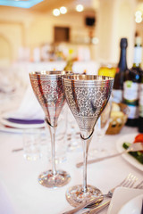 Table set for an event party