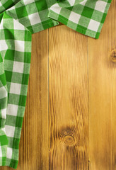 cloth napkin on wood