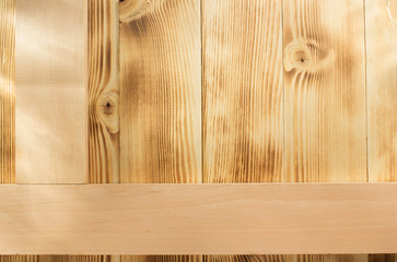 board  on wood