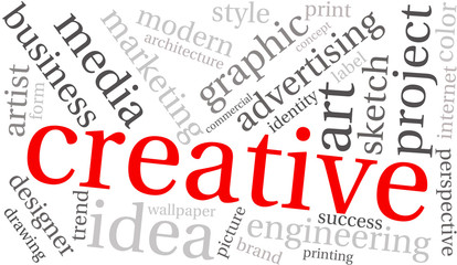 Creative Business Word Cloud