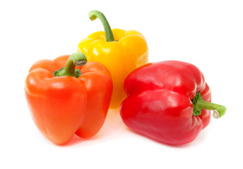 Paprika. Green and red pepper
