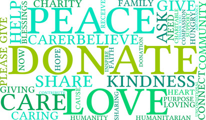Donate Word Cloud
