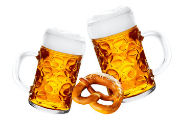 beer and brezel