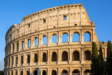 Obraz premium Sunrise Colosseum in Rome, Italy