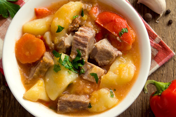 stew with meat and vegetables