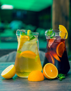 homemade lemonade with lime