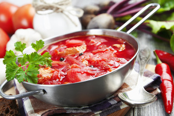 Borsh. Russian traditional dish
