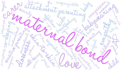 Fototapeta premium Maternal Bond Word Cloud