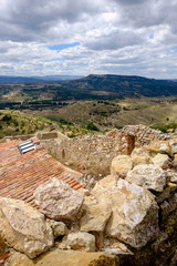 Panoramic view, Morella, the province of Castellon, Spain.