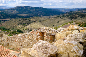 Fototapeta na wymiar Panoramic view, Morella, the province of Castellon, Spain.
