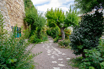Fototapeta premium The Poets Garden in Morella, the province of Castellon, Spain.