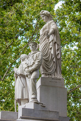 Fototapeta premium Civil War Monument In Honor of The Men of Charlestown