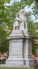 Fototapeta na wymiar Civil War Monument In Honor of The Men of Charlestown