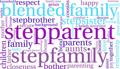 Fototapeta premium Stepparent Word Cloud