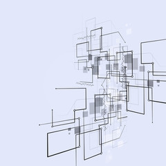 Abstract Connections Technology Background