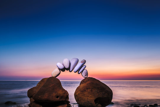 Stones in the sea