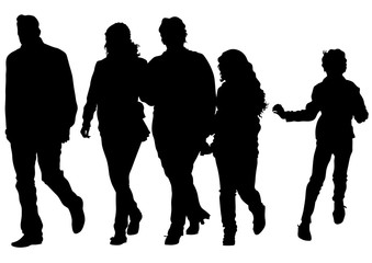 Families people with little child