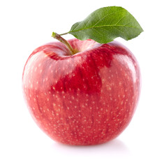 Sweet apple with leaf