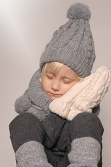 boy dressed in warm clothes