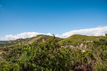 View of the countryside Noto in Sicily
