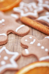Obraz na płótnie Canvas Christmas biscuits, gingerbread