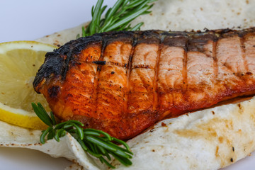 Grilled salmon