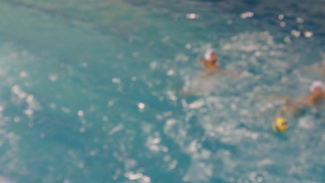 Water Polo, Attack, Swimmers, defocused, time lapse