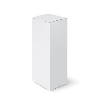Blank box isolated on white background