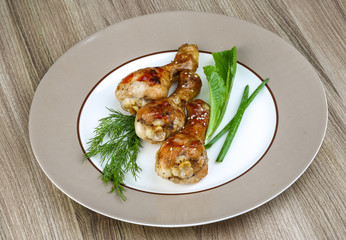 Grilled chicken legs