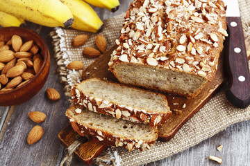 Fototapeta premium Homemade banana cake