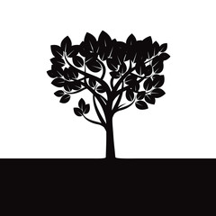 Obraz premium Green Tree.Vector Illustration.