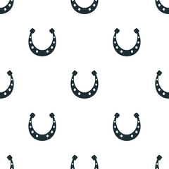 Obraz premium Horseshoe for luck icon