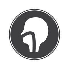 Human nasopharynx icon